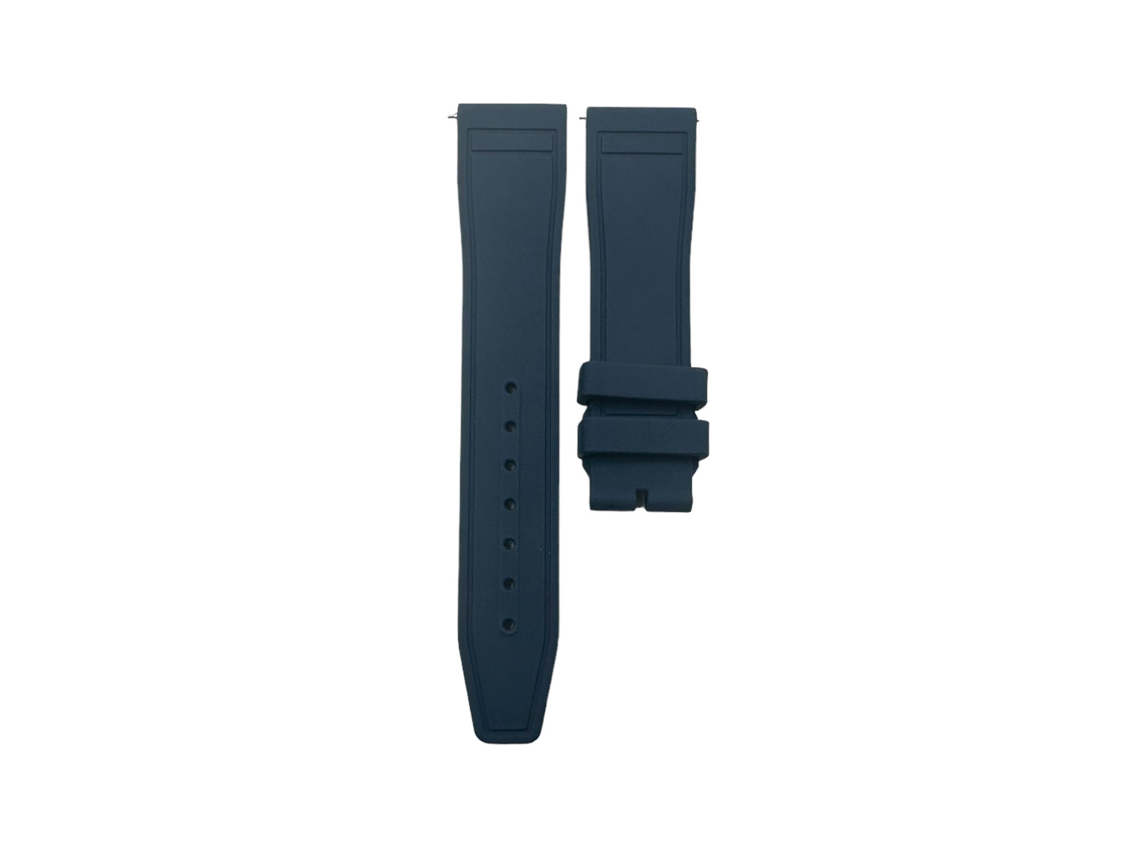 Bracelet De Montre En Silicone Bleu Marine 20 Mm - Système Quick Release - Marque Affinity Bands - Neuf