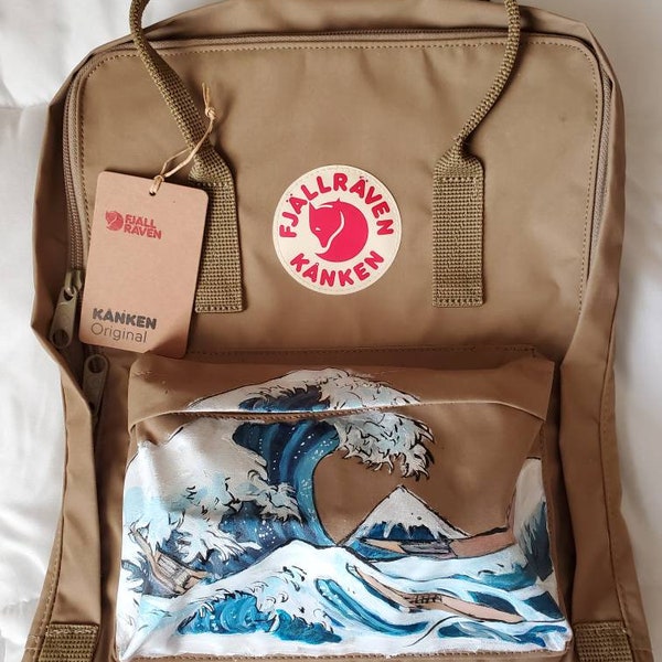 CUSTOM Hand painted and/or Embroidered Fjallraven Kanken Backpack