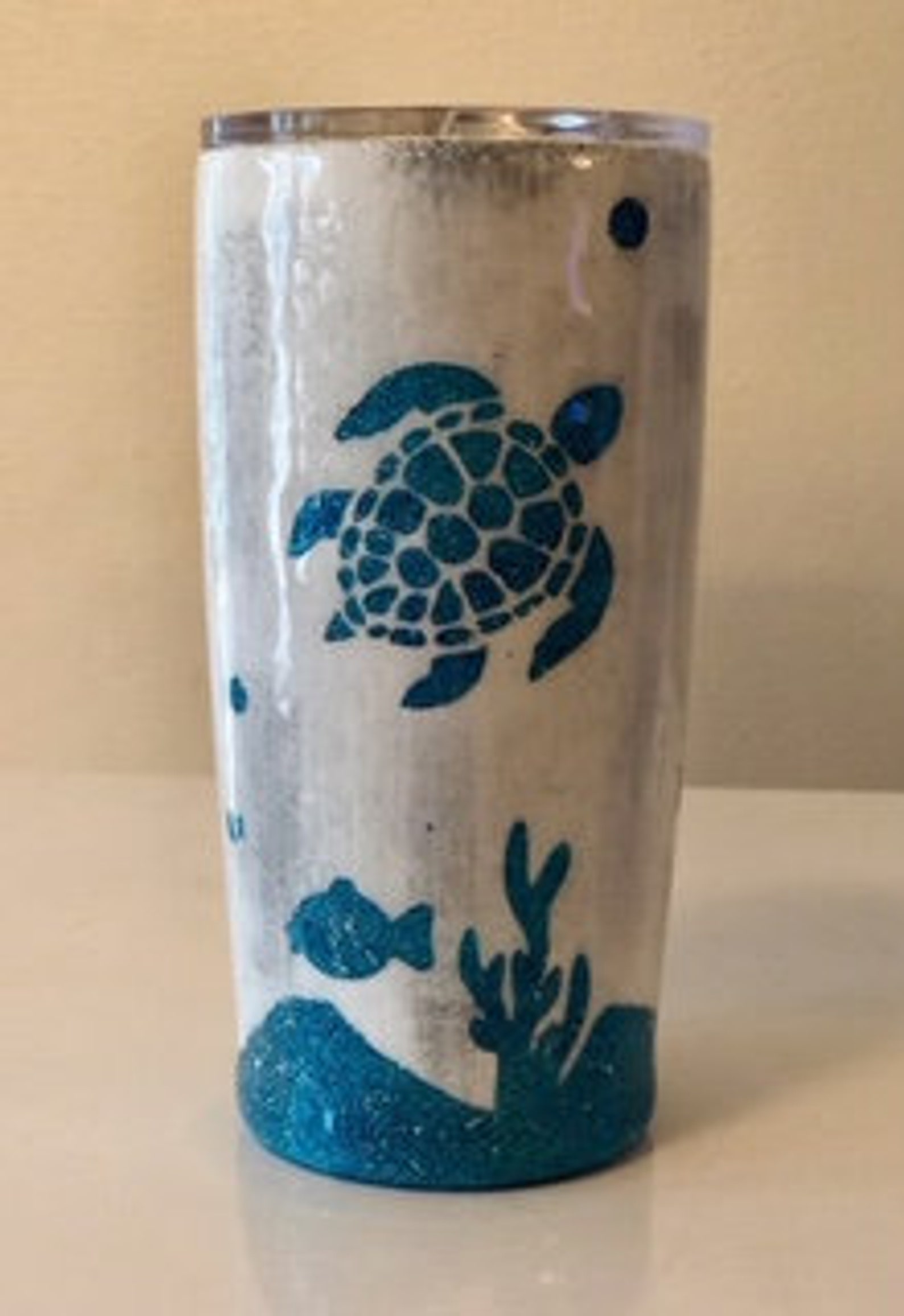 PeekaBoo Sea Turtle Tumbler Etsy
