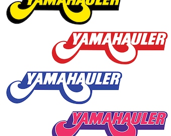 Juego de 14 pegatinas de reproducción Yamahauler, 3 tamaños, 4 colores