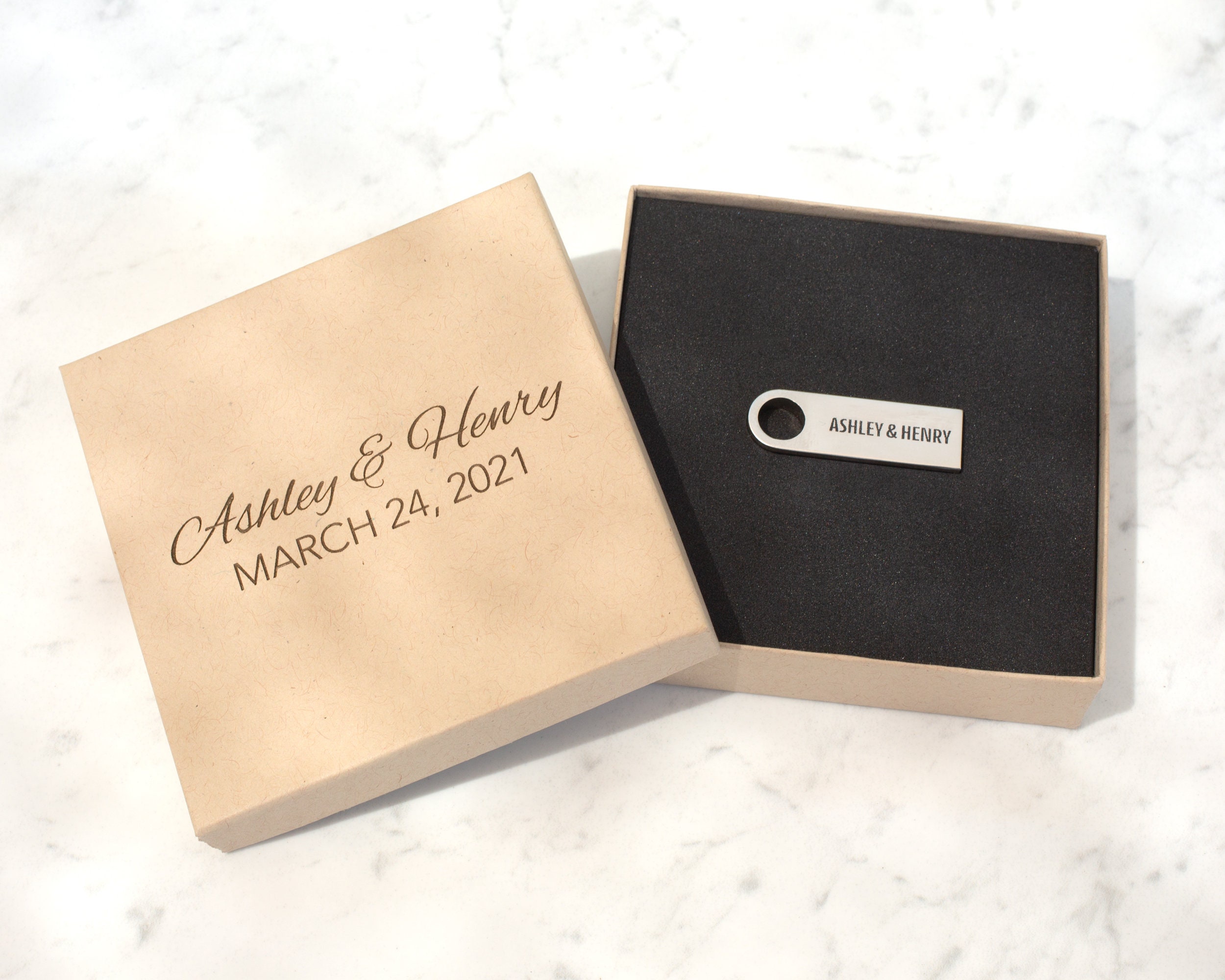 Personalized USB Drive and Box USB Gift Etsy