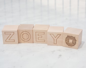 Personalized Baby Blocks | Nursery Decor | Wooden Name Blocks | Wooden Baby Name