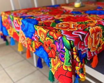 メキシコ オアハカhandmadeテーブルクロス＆クロス メキシコのテーブルクロス - さまざまなサイズ - オアハカのテーブル