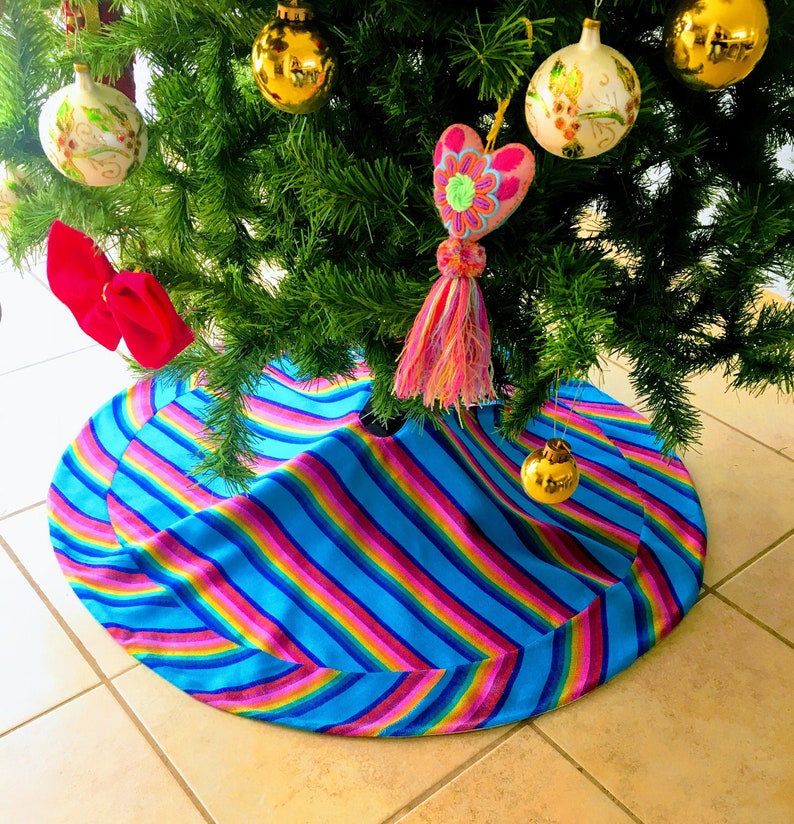 Mexican style tree skirt Christmas tree skirts tree skirt Etsy