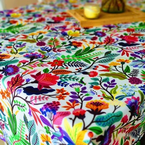 Tablecloth With Mexican Design, Tablecloth for Mexican Party, Otomi