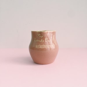 Dusky Pink Lands End Jug - Vintage Milk Creamer Jug
