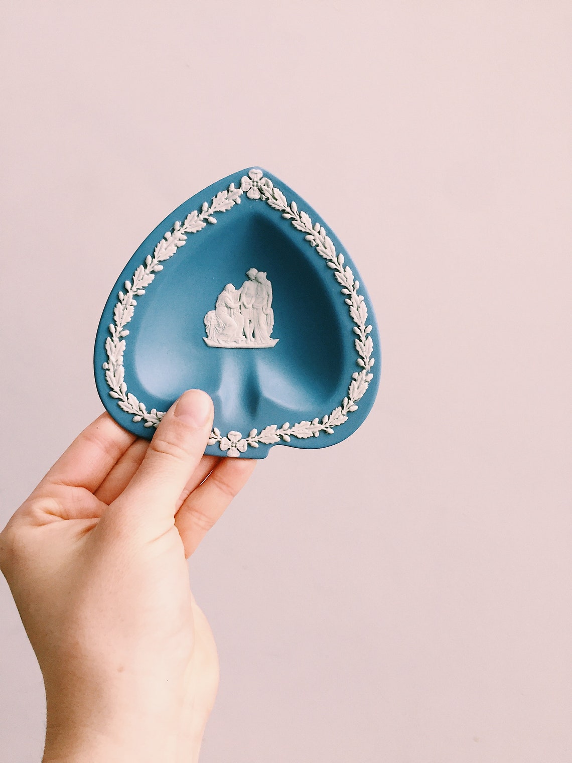 Wedgwood Jasperware Made in England Spade Trinket Dish Etsy