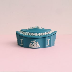 Blue Trinket Box - Wedgwood Jasperware