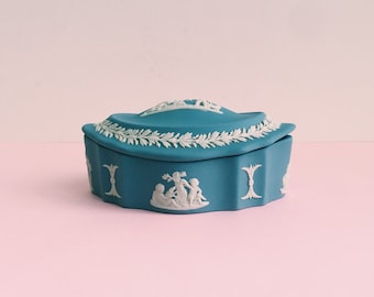 Blue Trinket Box - Wedgwood Jasperware