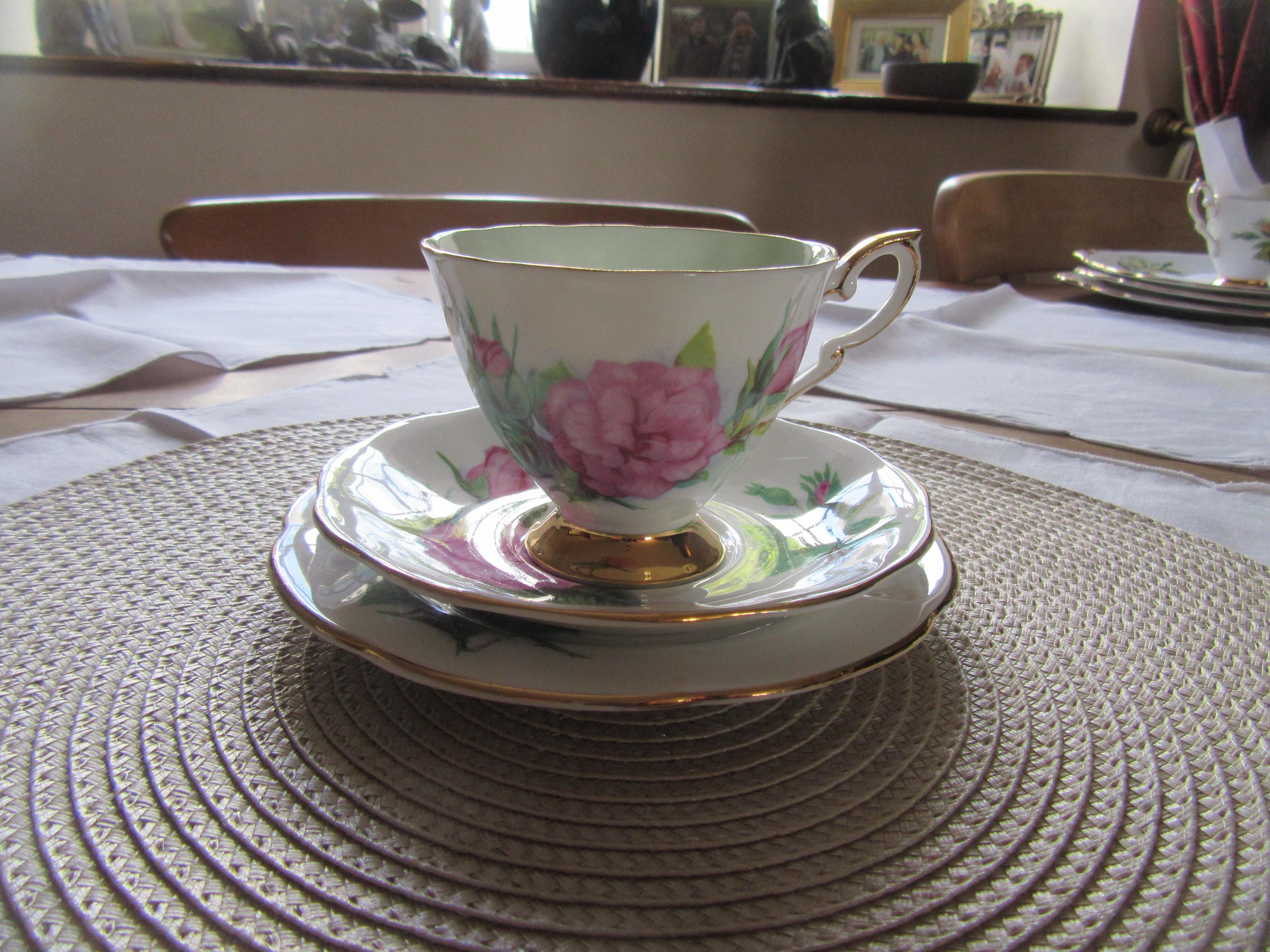 Roslyn/Royal Standard China - Famous Wheatcroft Roses - Prelude - Trio Cup Saucer & Plate - No5