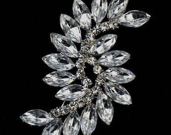 Crystal Rhinestone Dress Brooch