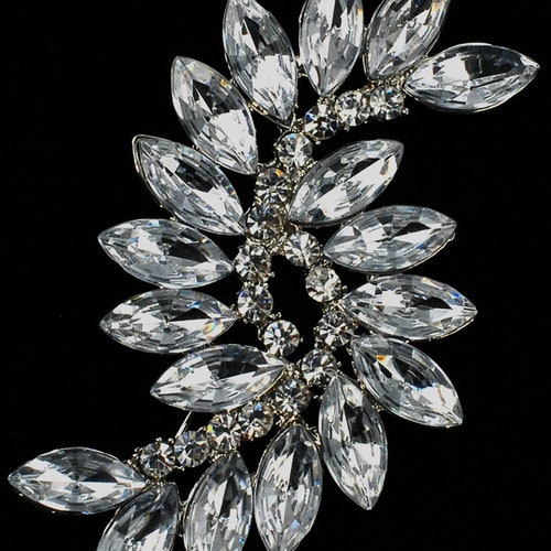 Crystal Rhinestone Dress Brooch Etsy
