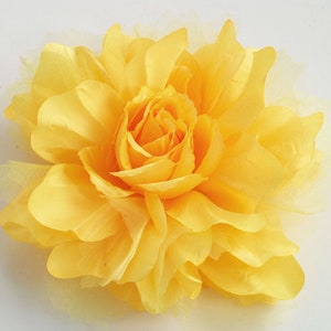 Large Yellow Flower Pin