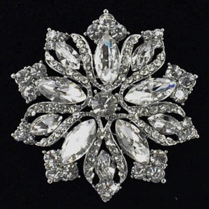 Crystal Rhinestone Brooch