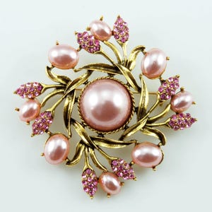 Pink Pearl Brooch