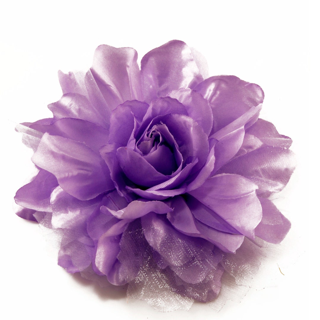 Large Purple Fabric Flower