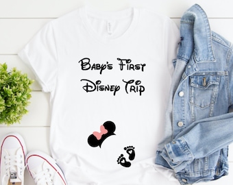 Disneyland Maternity, Minnie Mouse ears and feet Shirt, Minnie ears Shirt Disneyland Shirt, Disneyland Pregnancy Shirt