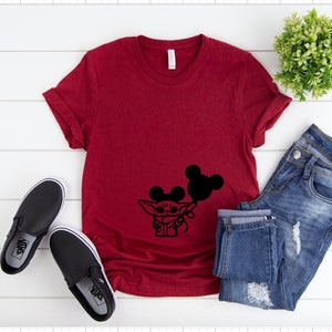 Disney Baby Alien with Mickey Ears and Balloon, Baby Alien Shirt Disneyland Shirt, Disneyland Pregnancy Shirt