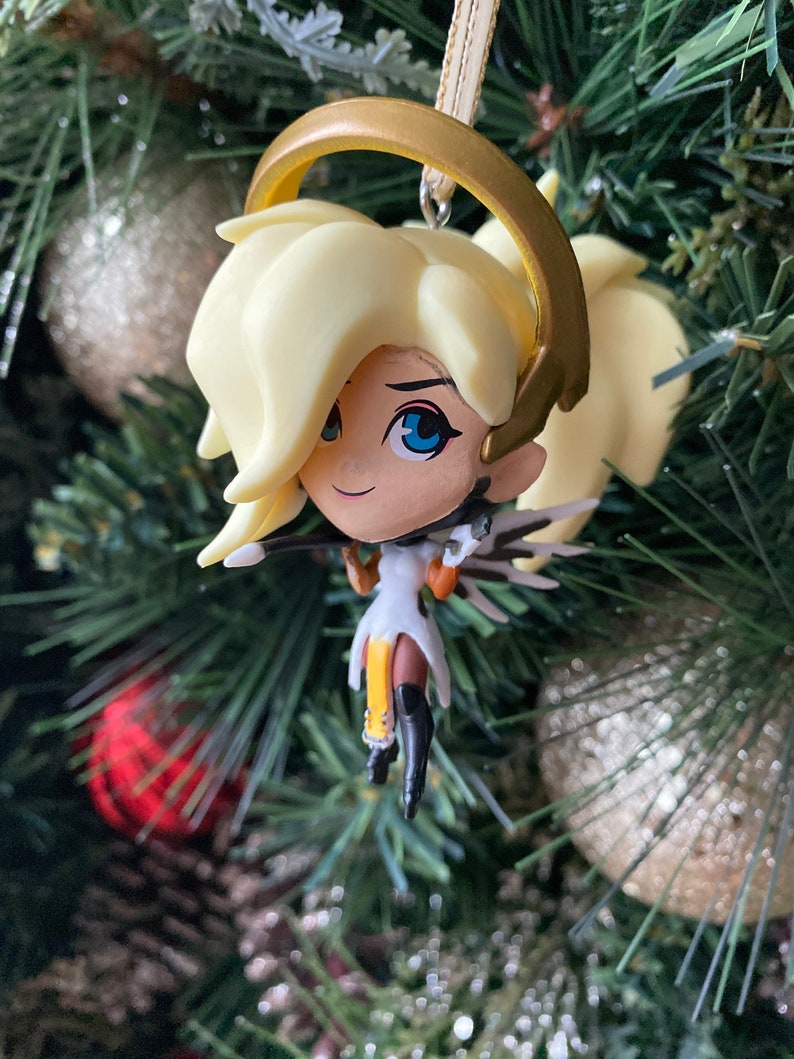 Overwatch Mercy Christmas Ornament PVC Vinyl Etsy
