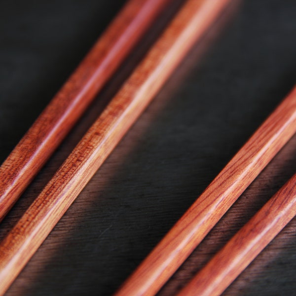 Bloodwood Square Chopsticks - 3 Styles - Organically Finished