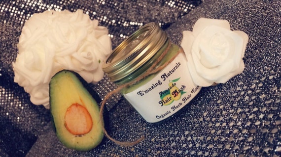 100 Organic Avocado Hair Mask Deep Conditioner Natural Etsy