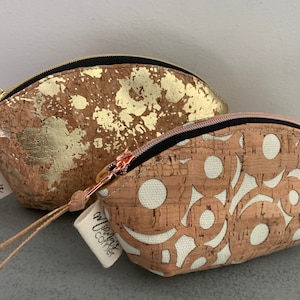 Eco-friendly cork pouch, Coin pouch, small essential pouch, face mask pouch, lipstick pouch