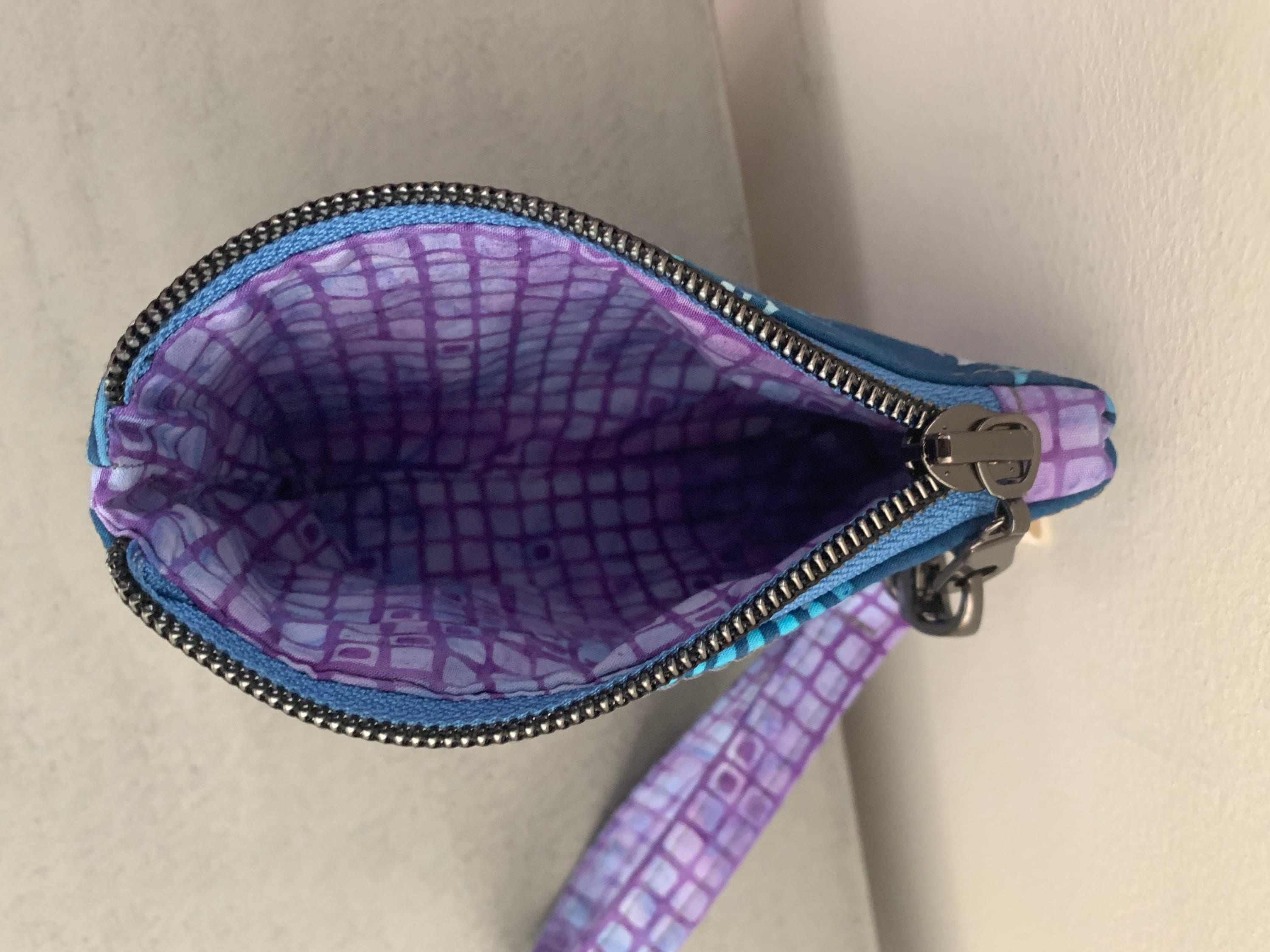 Small wristlet with removable strap small coin pouch fully Etsy