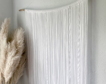 Pure White Textured Wall Hanging / Tapestry