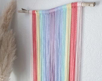 Pastel Rainbow Wall Hanging / Tapestry