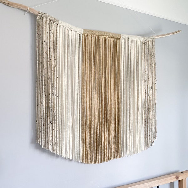 Extra Large Warm Neutrals Wall Hanging / Tapestry