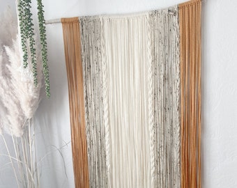 Extra Large Mustard + Neutrals Wall Hanging / Tapestry