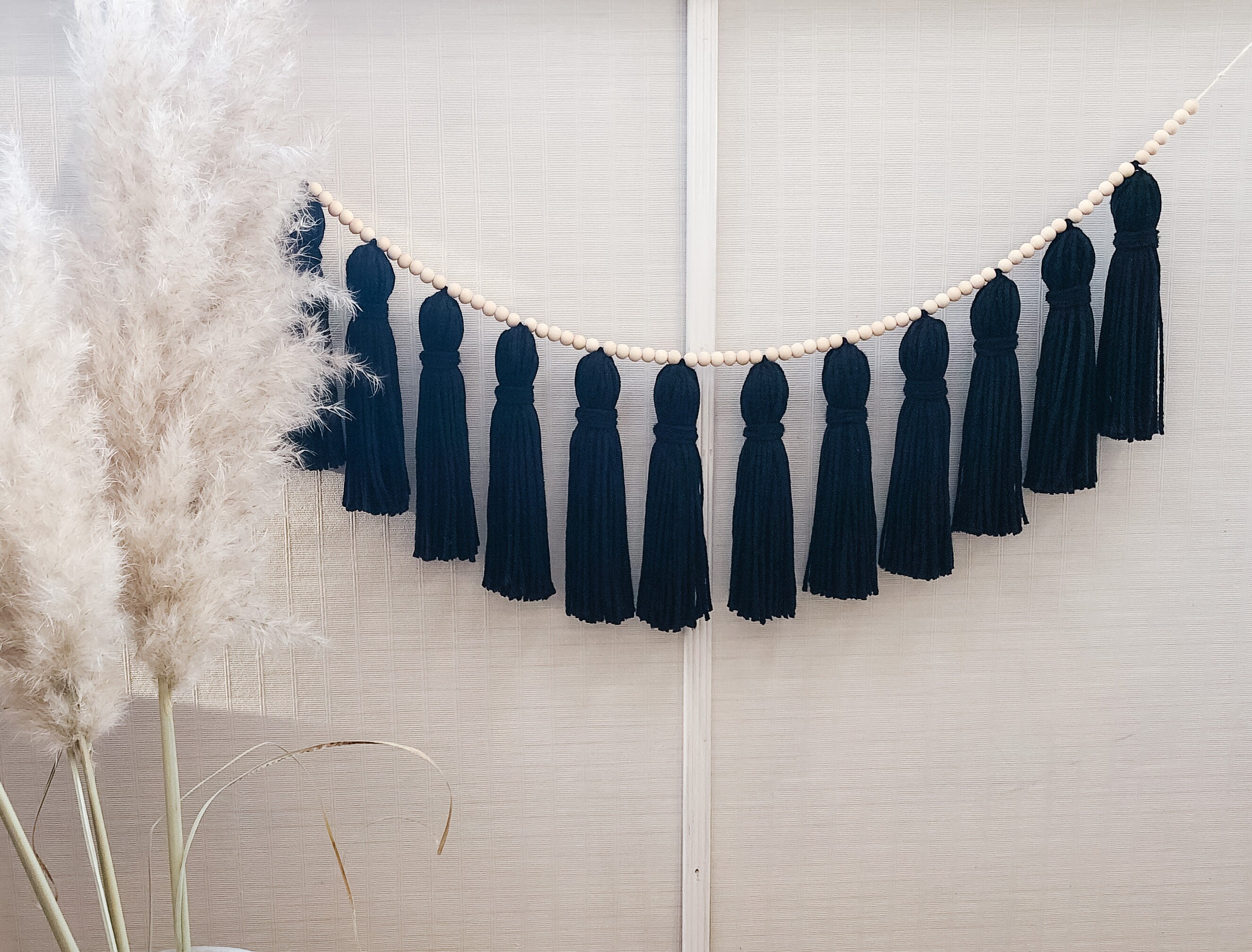Black Tassel Garland Etsy