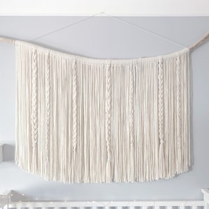 Neutral Cream Textured Wall Hanging / Tapestry