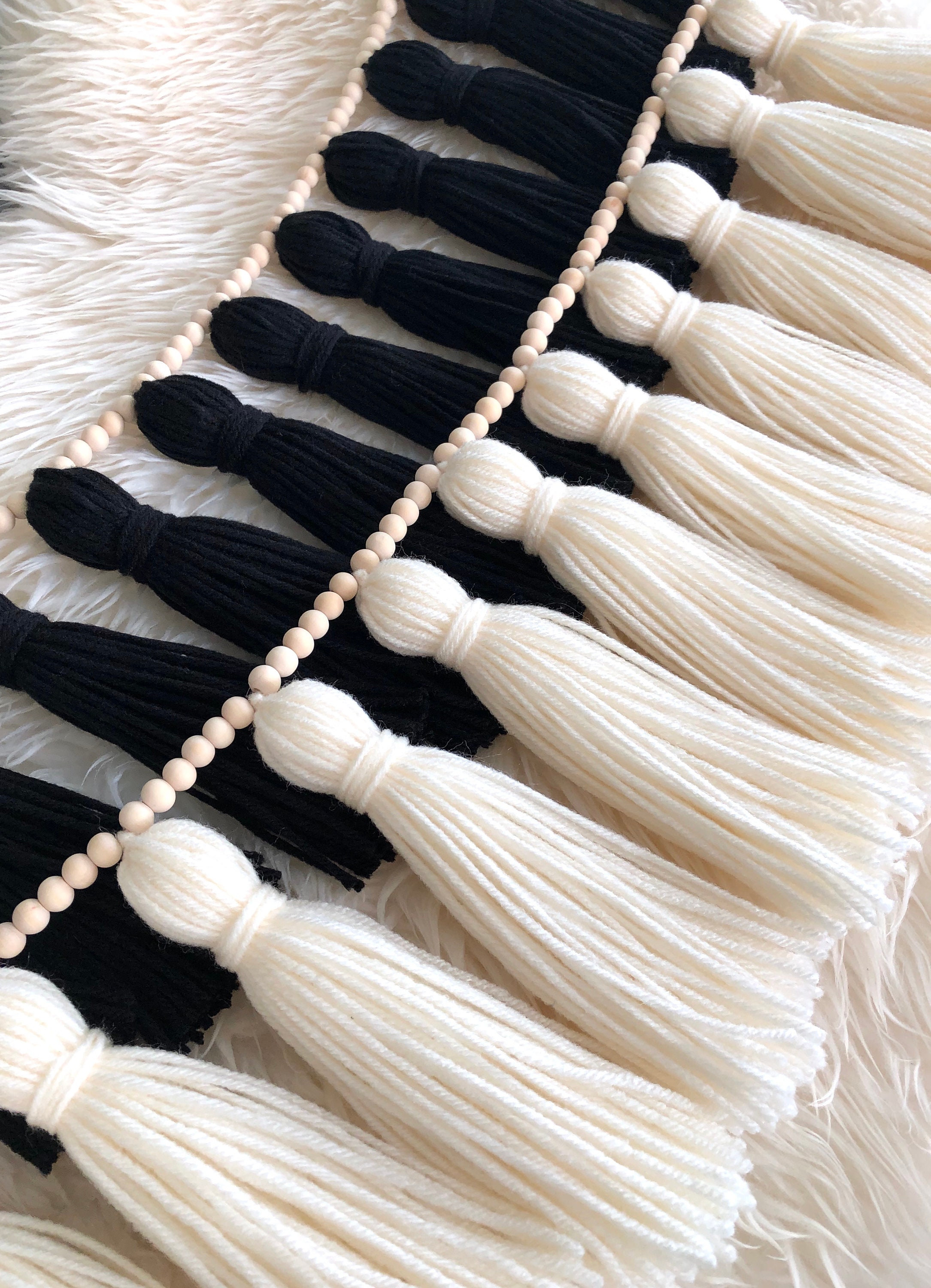 Black Tassel Garland Etsy