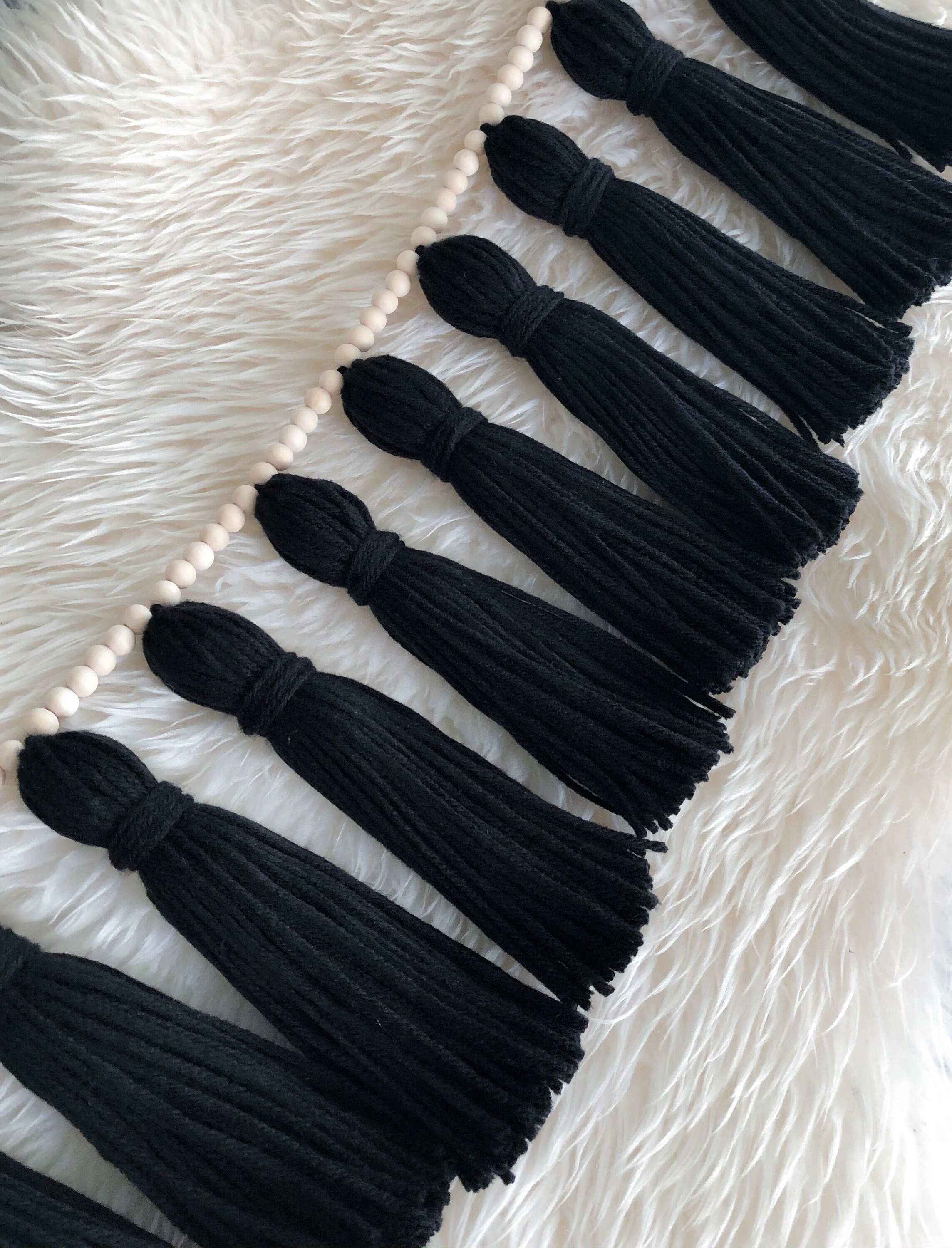 Black Tassel Garland Etsy