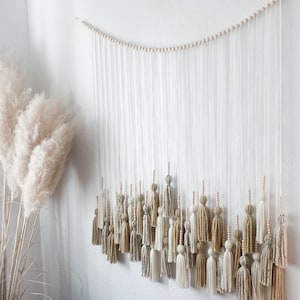 Warm Neutrals Tassel Wall Hanging