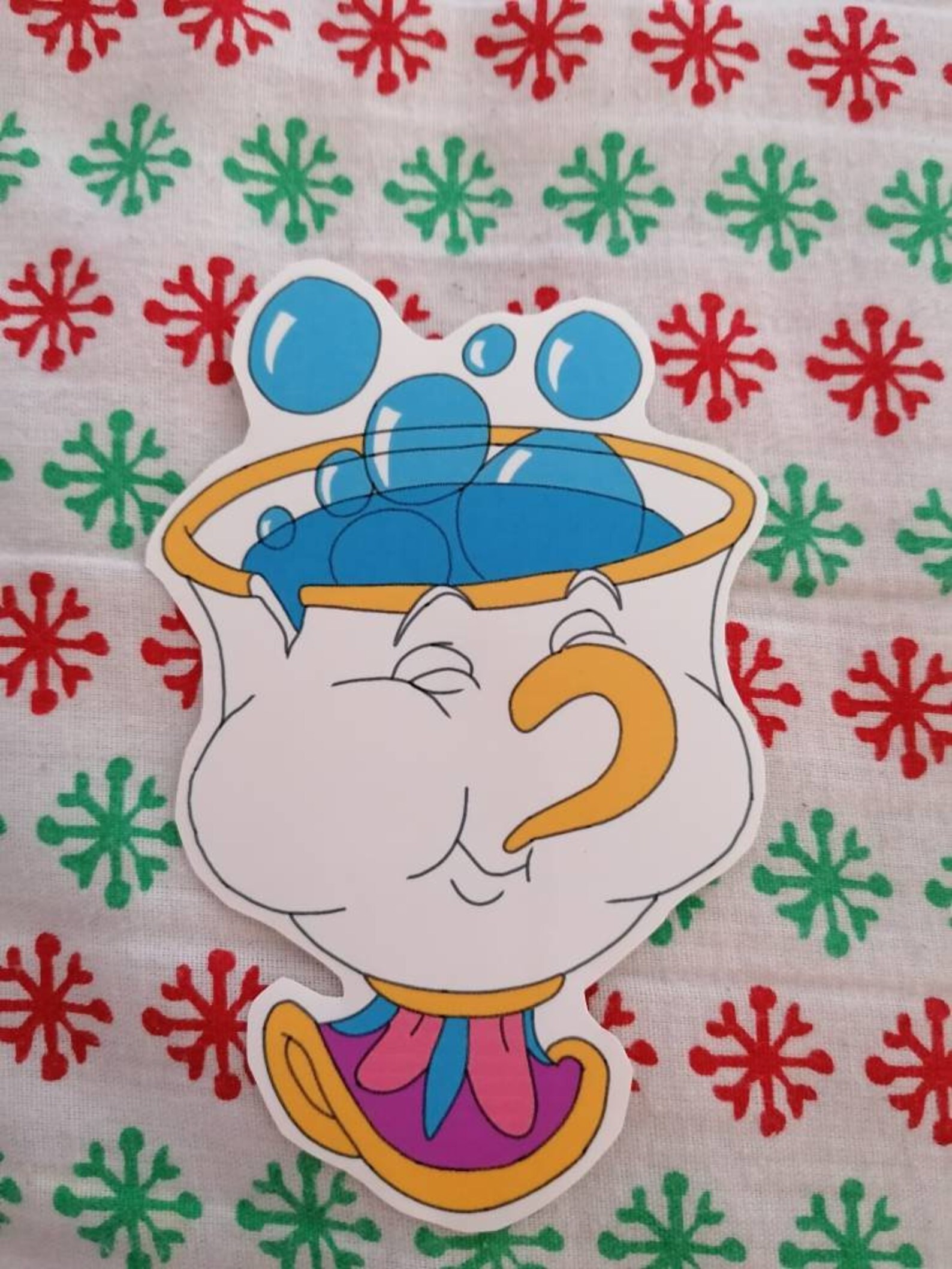 Blowing Bubbles Chip beauty and the beast handmade sticker Etsy