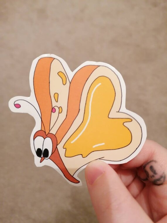 Bread And Butterfly Alice In Wonderland Handmade Sticker Etsy Bread And Butterfly Alice In Wonderland Handmade Sticker Etsy