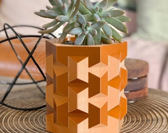 Geometric Planter - Copper Planter - Plant Pot - Indoor Succulent Planter - Original Planter Gift - Indoor Planter - Copper Pot