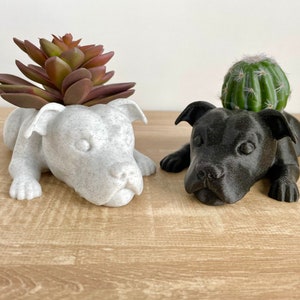 American Bull Terrier Planter, American Pit Bull Terrier Planter, Pitbull Gift, Mastiff Planter, Bull Terrier Gift, Pit Bull Lover