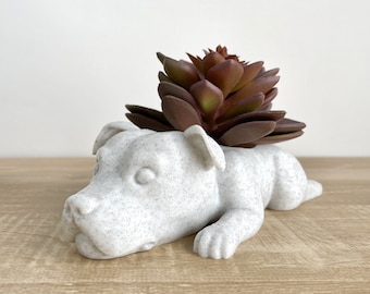 Staffordshire Bull Terrier Planter, Staffy Planter,  Staffy Decoration, Staffordshire Gift, Staffordshire Decor, Staffy Lover Gift Idea,