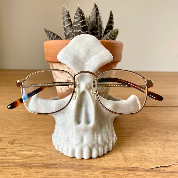 Skull Decor, Skull Bowl, Glasses Stand, Key Bowl, Glasses Holder, Skull Glasses Holder, Jewelry Bowl, Skull Plant, Skeleton Bowl, Desk