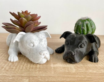 American Bull Terrier Planter, American Pit Bull Terrier Planter, Pitbull Gift, Mastiff Planter, Bull Terrier Gift, Pit Bull Lover