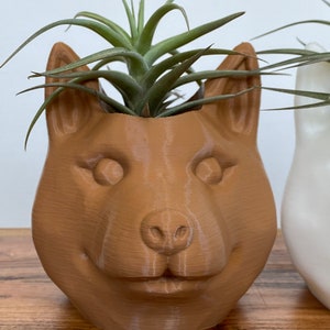 Shiba Inu Planter, Shiba Inu Gift, Japanese Dog Planter, Shiba Inu Decor, Shiba Inu Dog Loss Memorial, Shiba Inu Pencil Holder, Dog Planter image 5