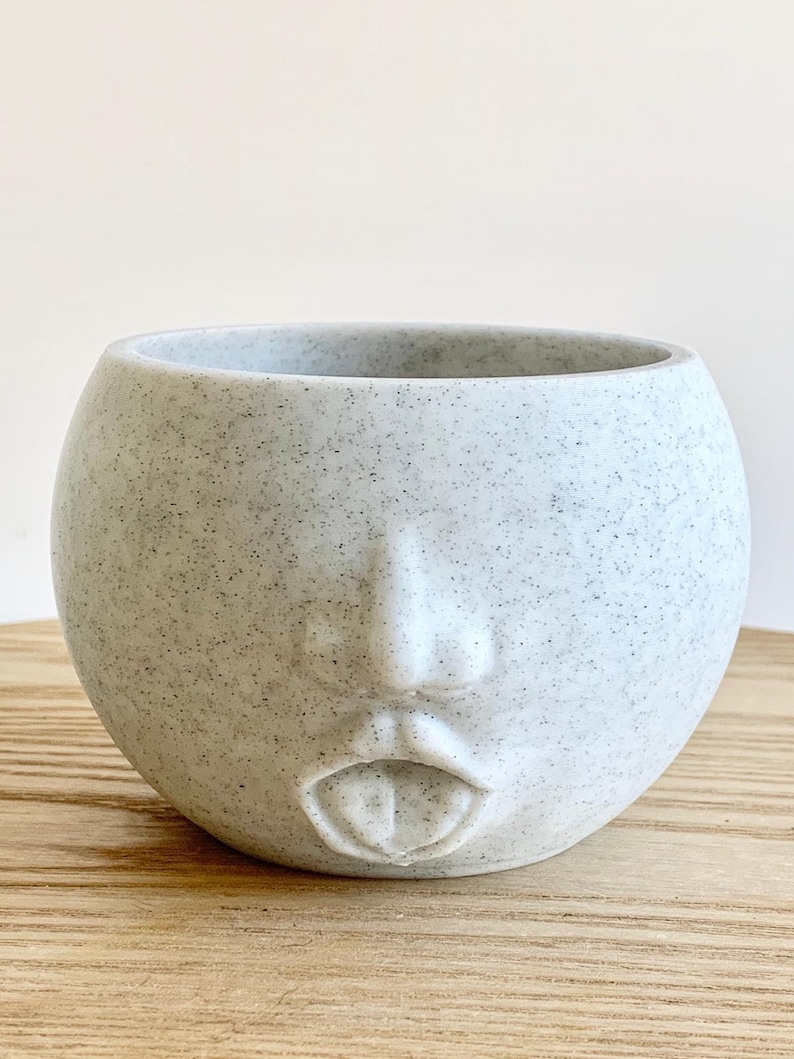 Funny Planter Face Pot Cute Face Planter Pot Head Planter Etsy