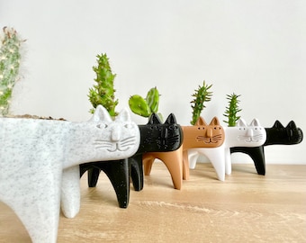 Cat Planter Pot for Cactus - Cat Plant Gifts - Cat Succulent Planter - Cat Cactus Planter - Animal Planter - Cat Plant Pot - Cat Cactus Pot