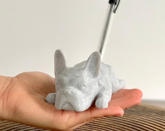 Cute Dog Pencil Holder for Desk - Dog Pen Holder - Bulldog Stationary  - Cute Pen Holder - Funny Pen Holder - Butt Pencil Holder Frenchie