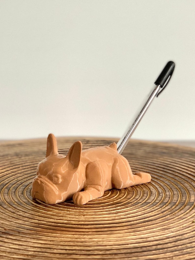 French Bulldog Pen Holder Dog Pen Holder Bulldog Stationary Cute Pen Holder Funny Pen Holder Butt Pencil Holder Frenchie image 9