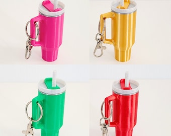 Mini Tumbler Cup Keychain Stash, Tumbler Keychain with Storage, Tumbler with Removable Lid Holder
