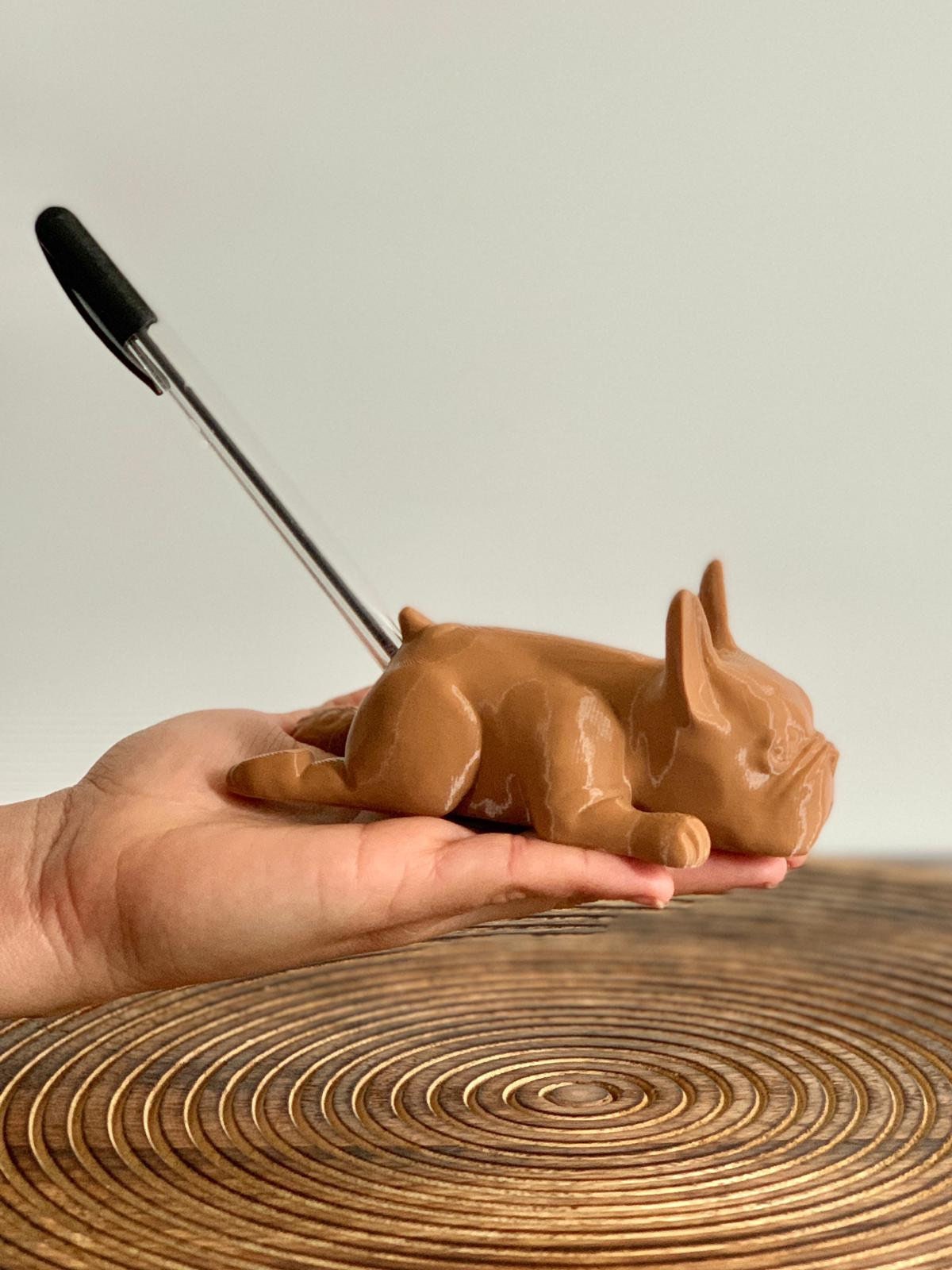 Cute Dog Pencil Holder for Desk Dog Pen Holder Bulldog Etsy